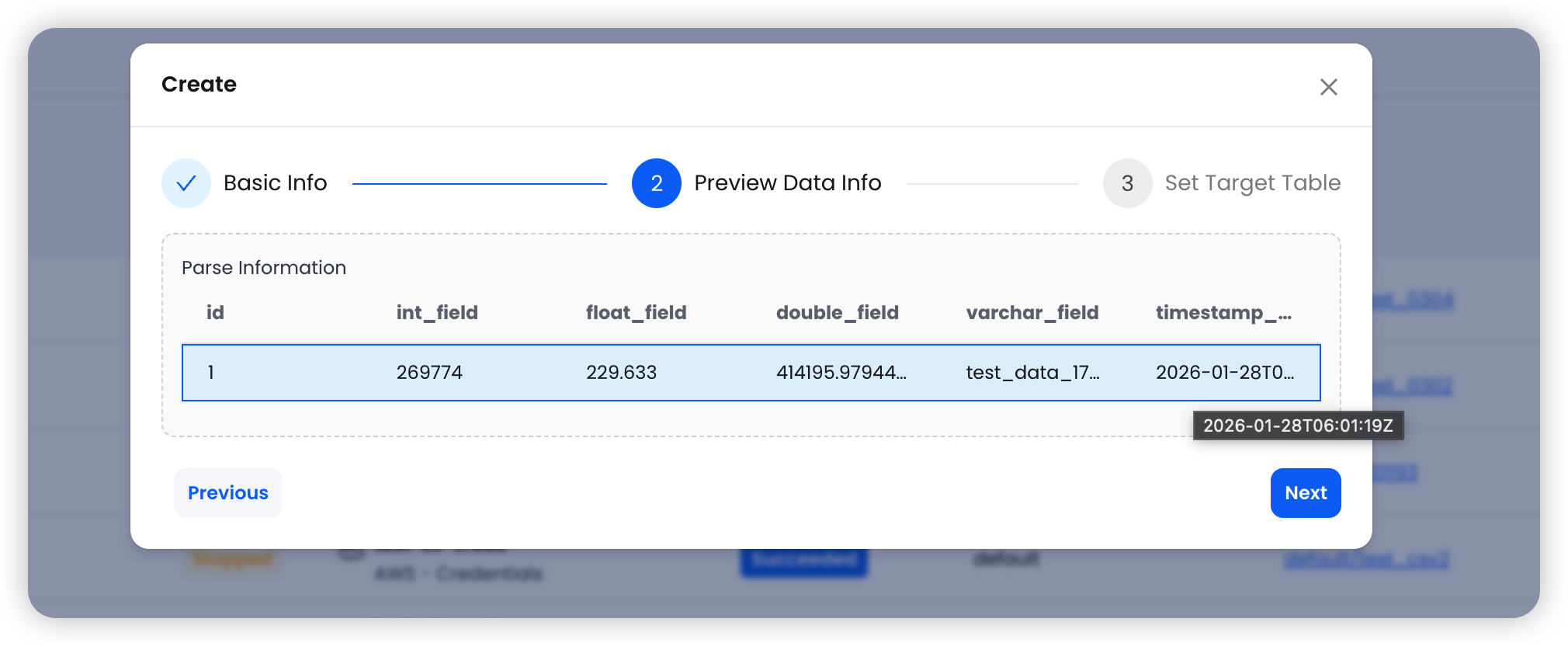 Preview Data